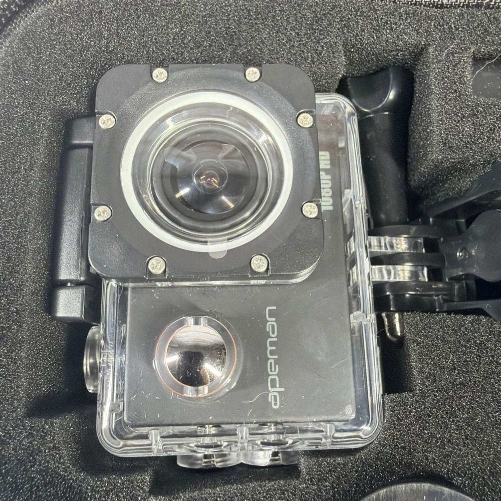 Apeman Action Camera Model A60 1080P Full HD Black & Underwater Accessories BRD